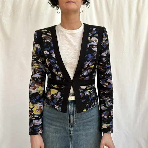 BCBGMaxAzria Keeley Floral Blazer size S - Picture 5 of 11